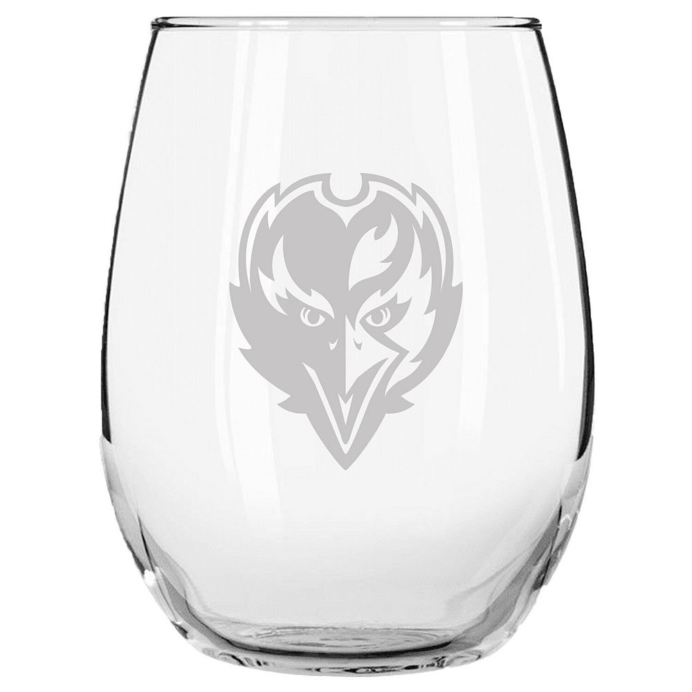 Baltimore Ravens 15oz. Etched Stemless Glass Tumbler