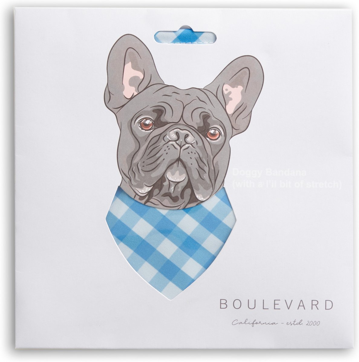 Boulevard Personalized Remy Gingham Dog Bandana