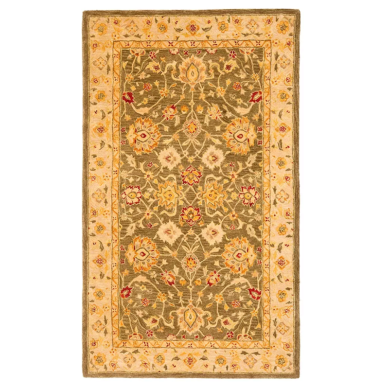 Safavieh Anatolia Kensie Framed Floral Wool Rug