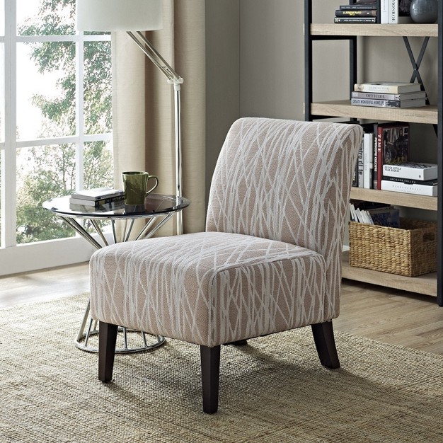 Simplihome Accent Chair Woodford Beige White