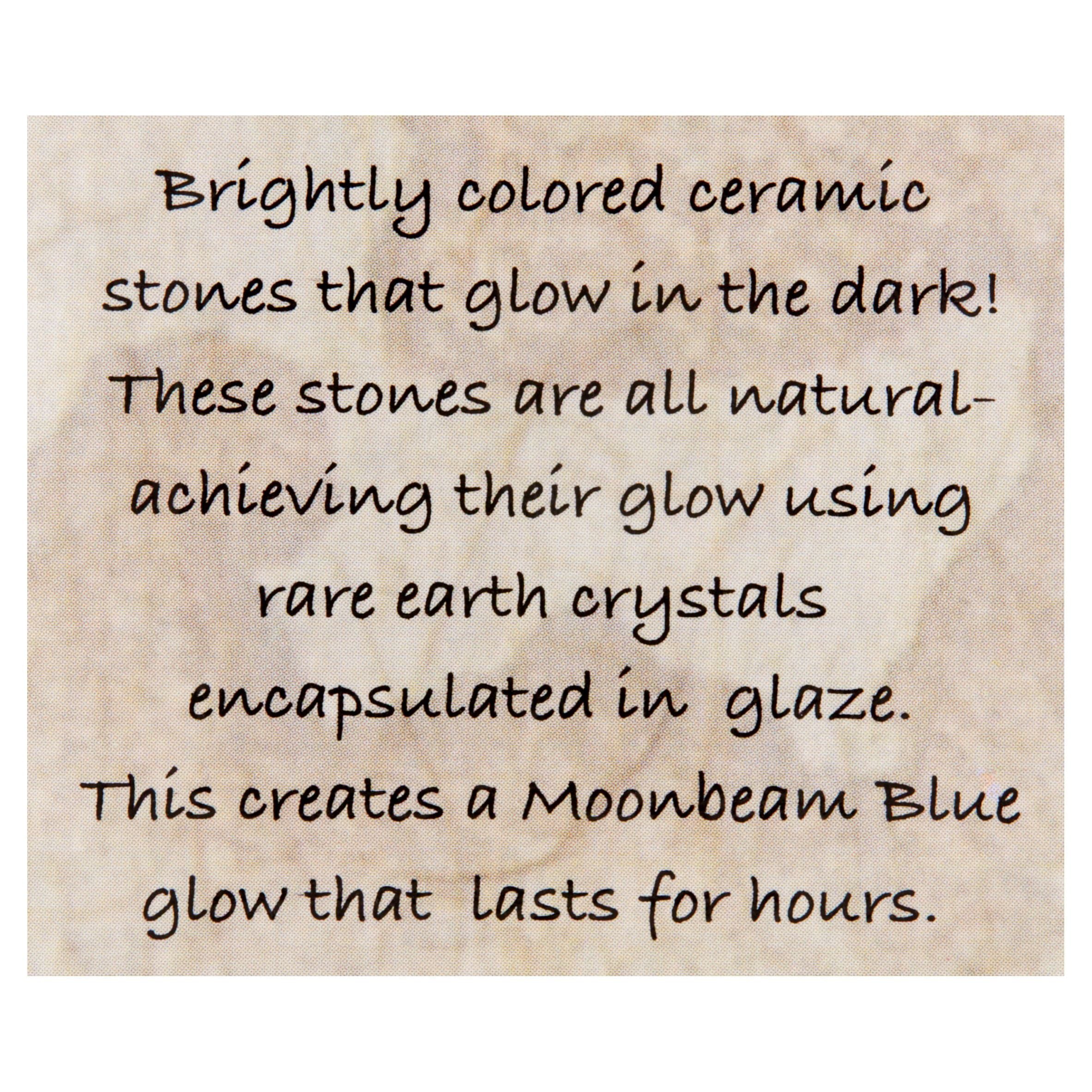 Aqua Culture Glowing Ceramic Moon Stone， 3-Pack