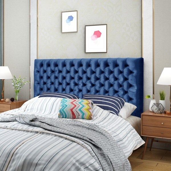 Jezebel Adjustable Velvet Headboard by Christopher Knight Home - - 19538034