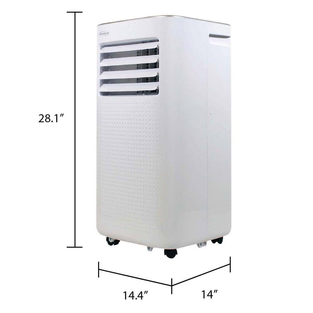 Soleus Air 6000 BTU (DOE) Portable Air Conditioner PSJ-06-01 Cools 250 sq. ft. with Heater and Dehumidifier with Remote White PSJ-06-01