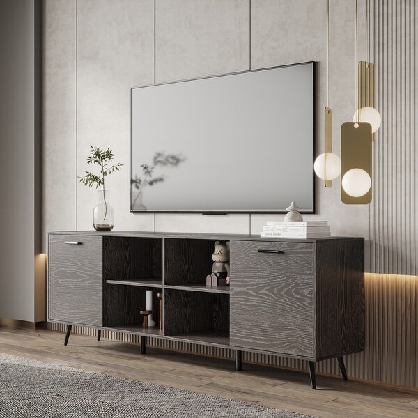 Modern Entertainment Center Adjustable Storage Cabinet