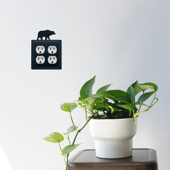 Village Wrought Iron EOO 14 Bear   Double Outlet C...