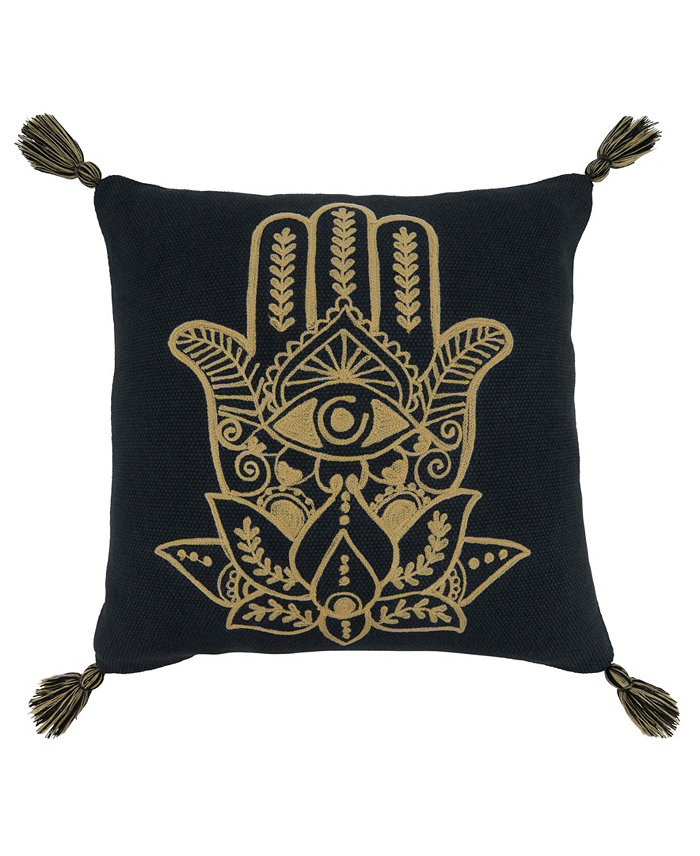 Saro Lifestyle Amulet Embroidered Decorative Pillow， 20