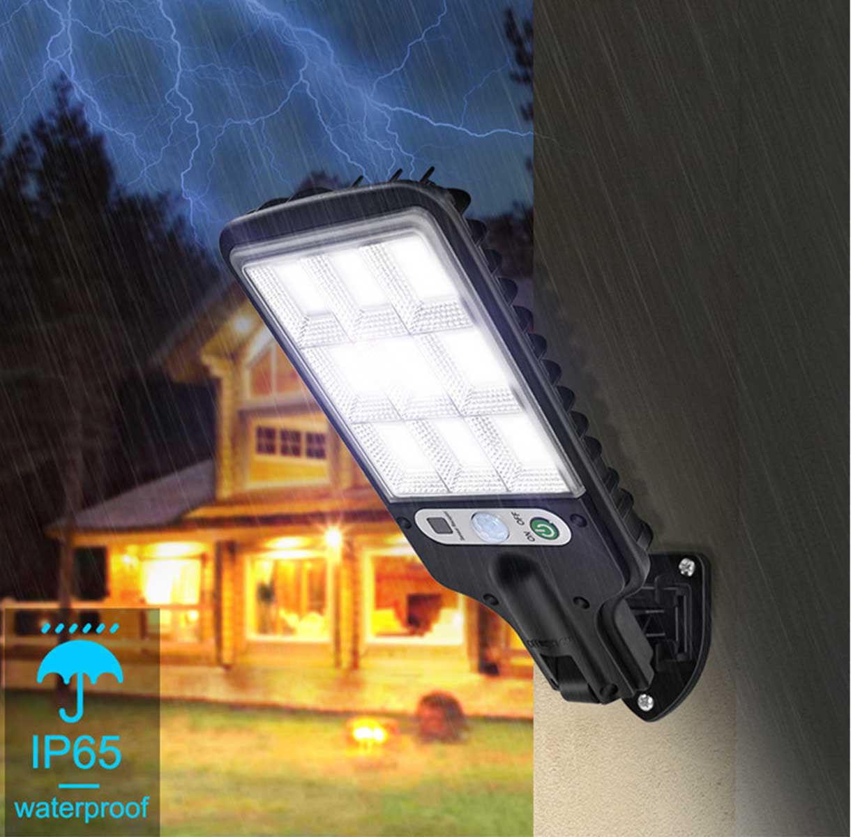 LED Flood Light Outdoor， 8000 lumens LED Work Light with Motion Sensor， IP65 Waterproof Outdoor Floodlights， 6500K Daylight White Super Bright Security Light for Garden Patio