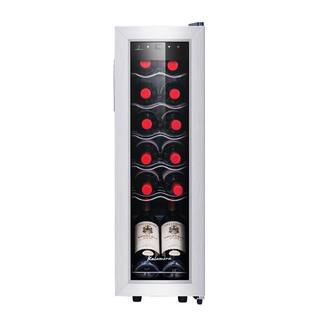 Kalamera Single Zone 12-Bottle Free Standing Compressor Wine Cooler with Glass Door KRC-12SS