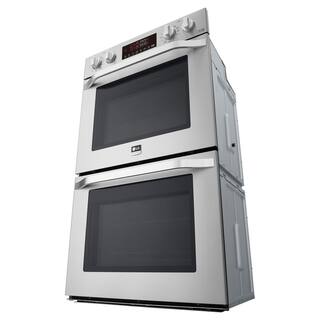 LG STUDIO 30 in. Smart Double Electric Built-In Wall Oven with Self-Cleaning in Stainless Steel LSWD307ST