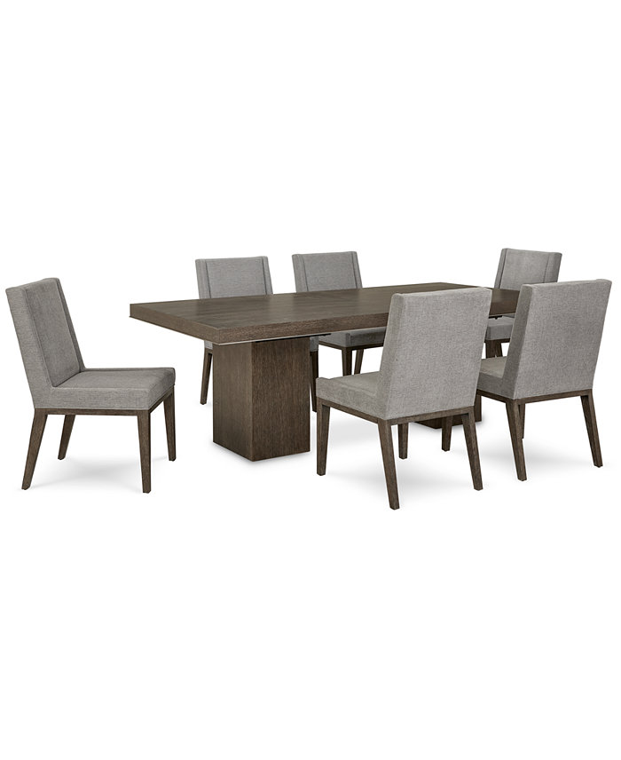 Bernhardt Lille 7pc Dining Set (Rectangular Table and 6 Side Chairs)