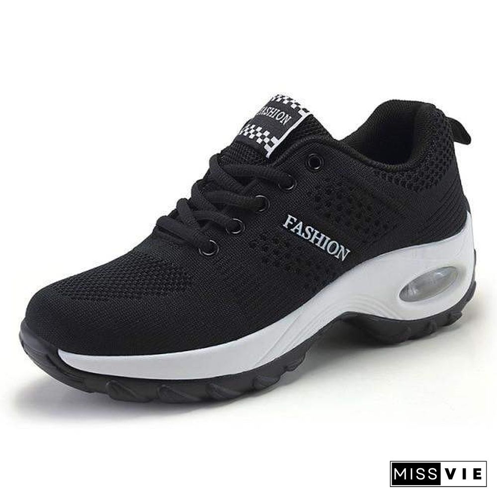 Women Platform Shoes Breathable Lightweight Sneakers For Cushion Woman