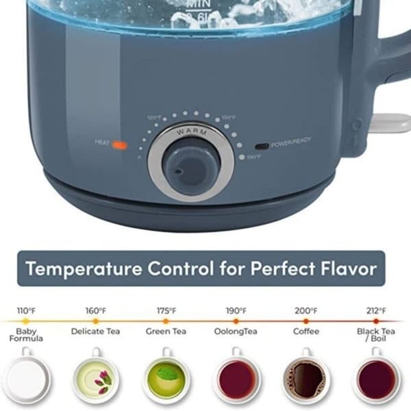 1.2L Adjustable Temperature Electric Glass Kettle