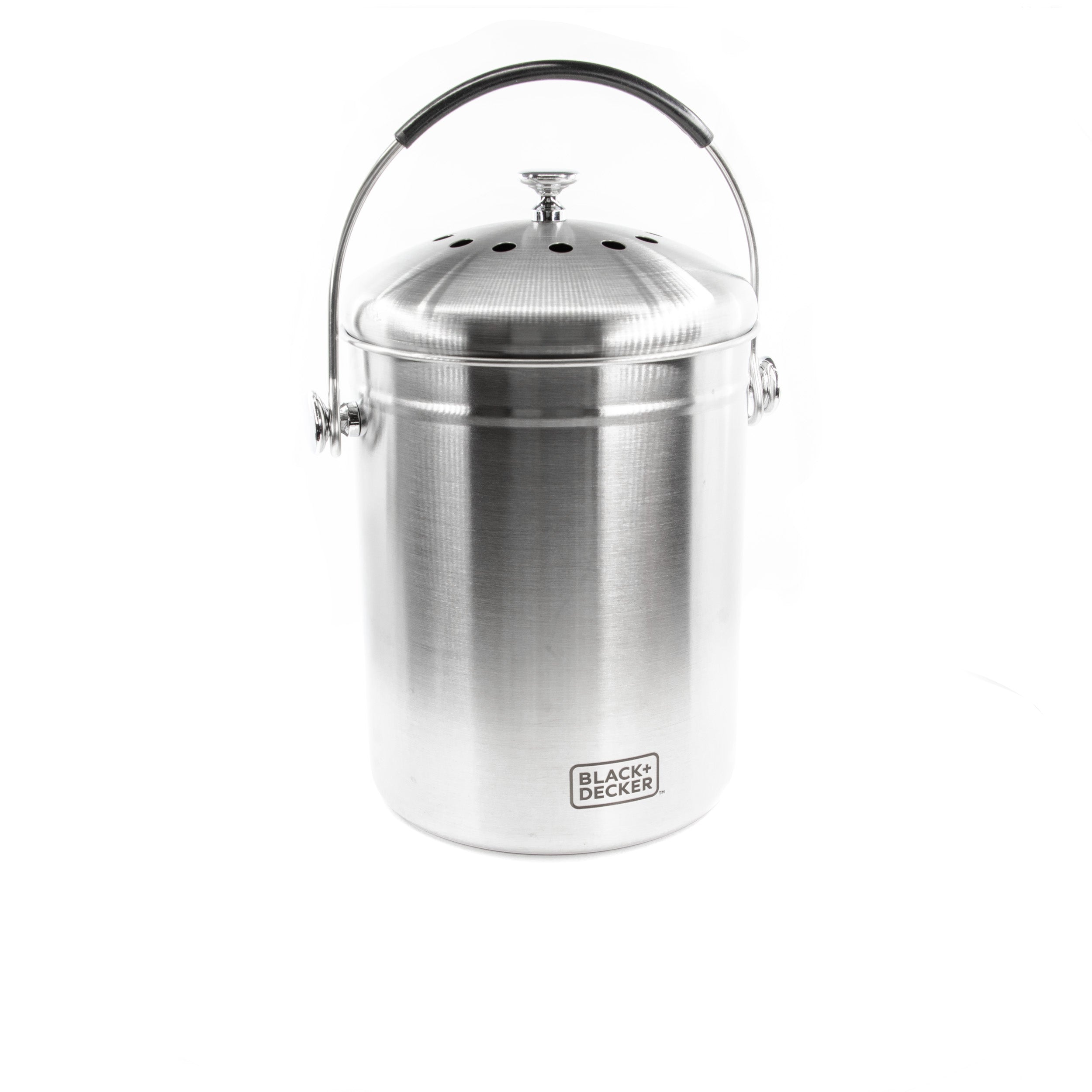 Countertop Compost Bin Stainless Steel 166 oz.