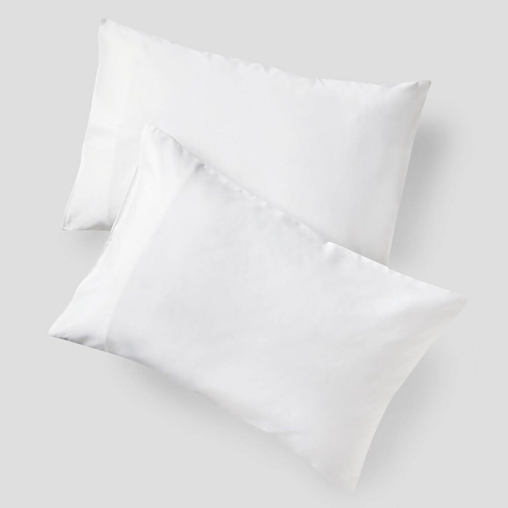 Shuteye Supply Frost Smart Temp Cooling Percale Pillowcase Set (20W x 40L)  White