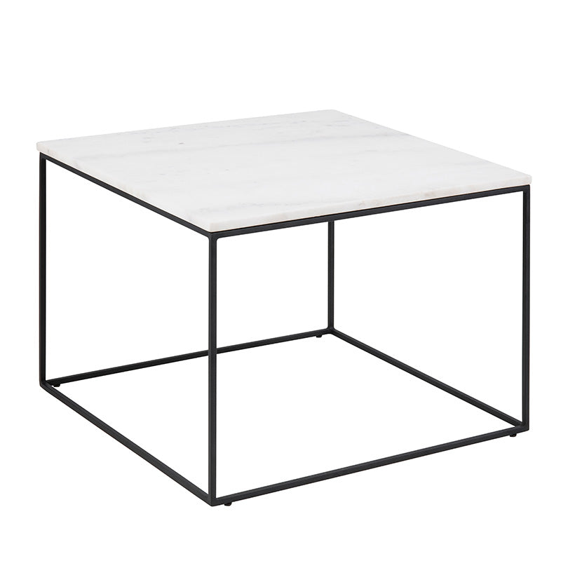 LUCIO Marble Coffee Table 60cm - White