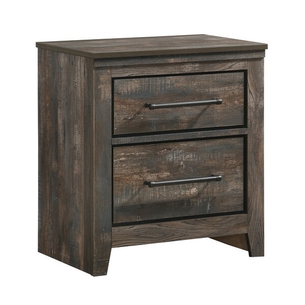 Weston Weathered Dark Brown 3-piece Bedroom Set with Chest - - 35553390