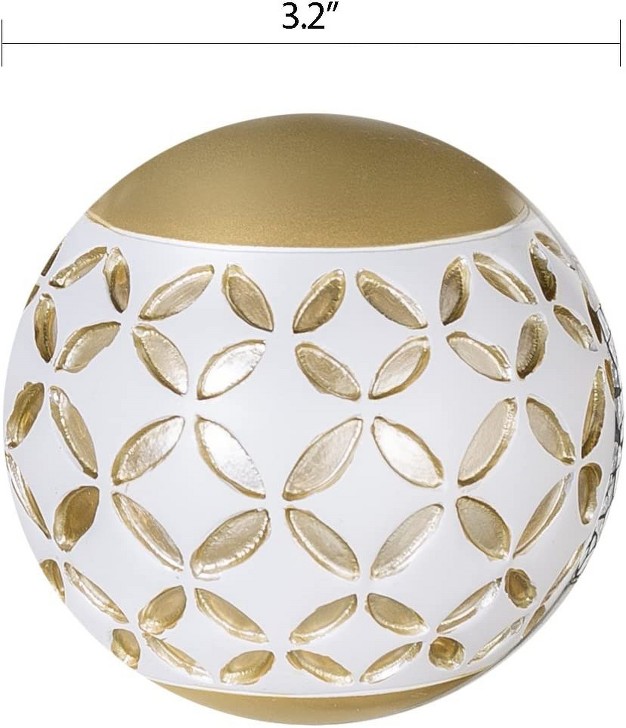 Creative Scents Schonwerk Decorative Orbs Set Of 3 Diamond Lattice