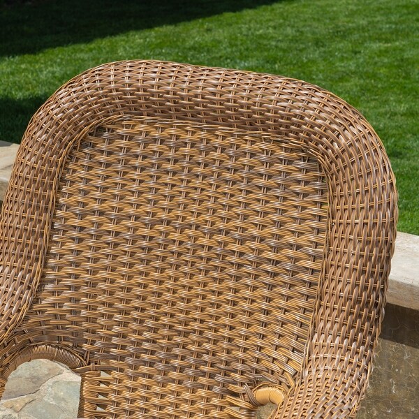 Sea Pines Outdoor Wicker Rocking Chair with Cushion