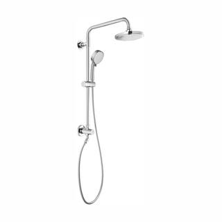 GROHE Vitalio 5-spray 7 in. Dual Shower Head and Handheld Shower Head in Chrome 26520000