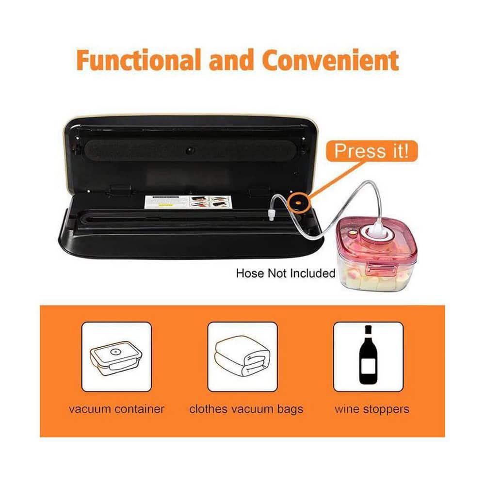 Sliver Food Vacuum Sealer Machine with Strong Suction Power Dry and Moist Mode Starter Kit Included