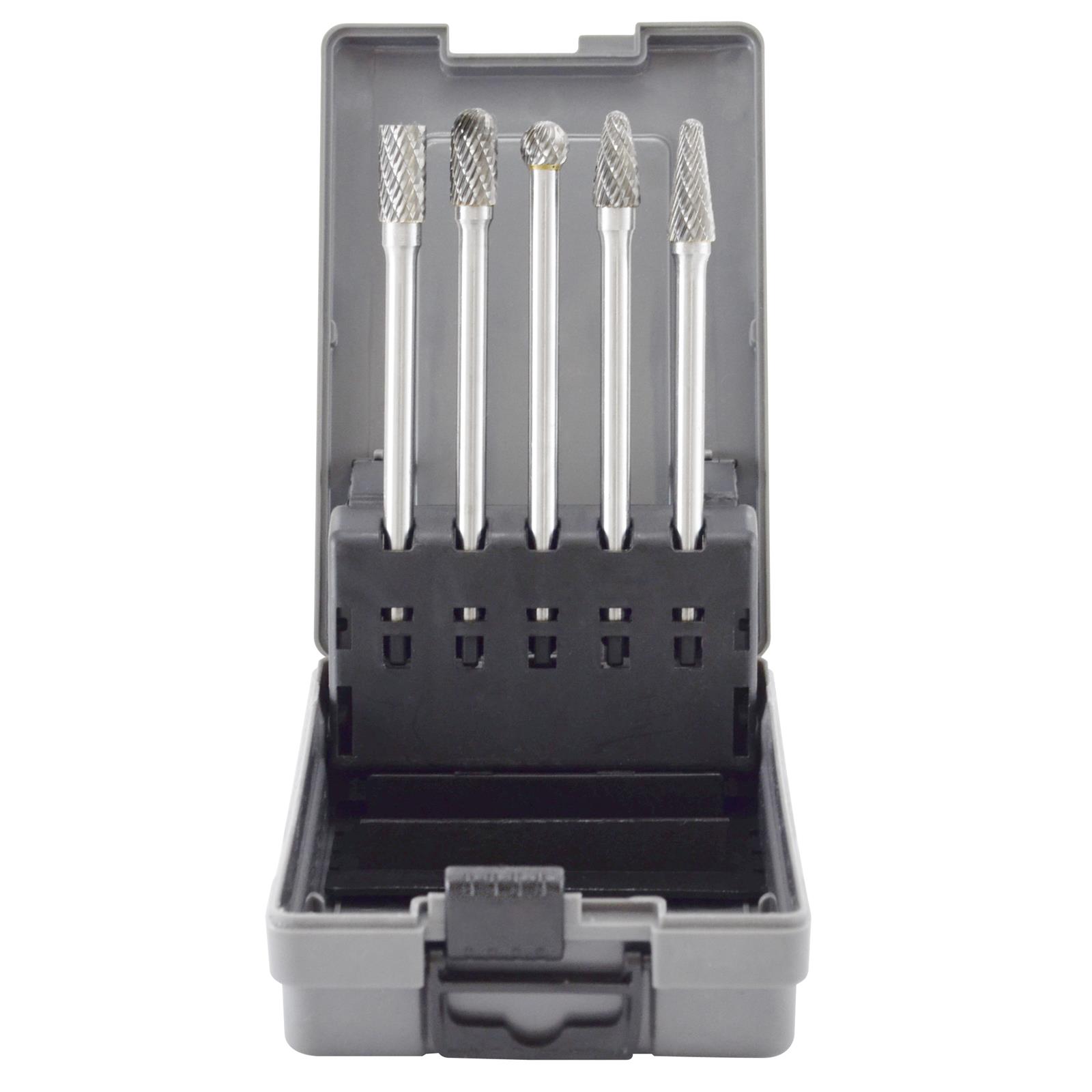 Astro Pneumatic Tool Company 2185 Astro Pneumatic Tool Company 5-Piece Double-Cut Carbide Rotary Burr Sets