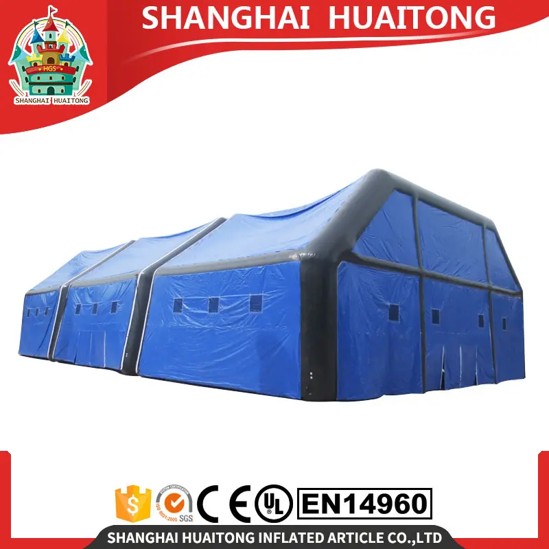 Large blue emergency inflatable tent or outdoor camping inflatable tents /inflatable party tent are hot for sale