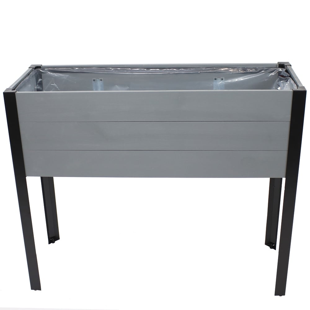 Acacia Wood Raised Garden Bed with Legs   31\