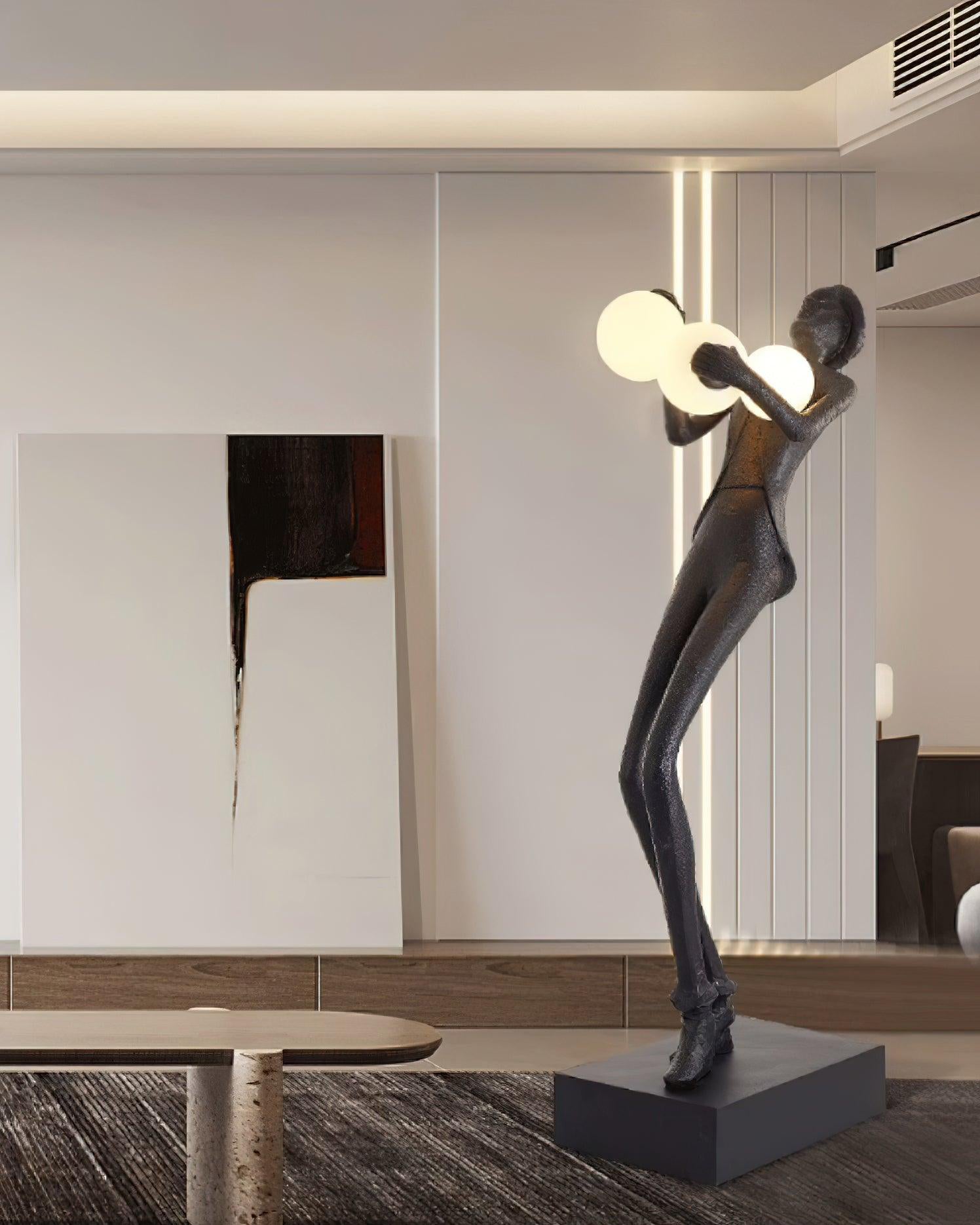 Gentleman Sculpture Floor Lamp