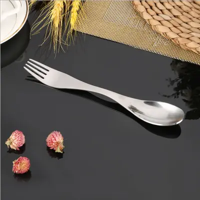 Titanium fork spoon set camping equipment hiking outdoor tableware