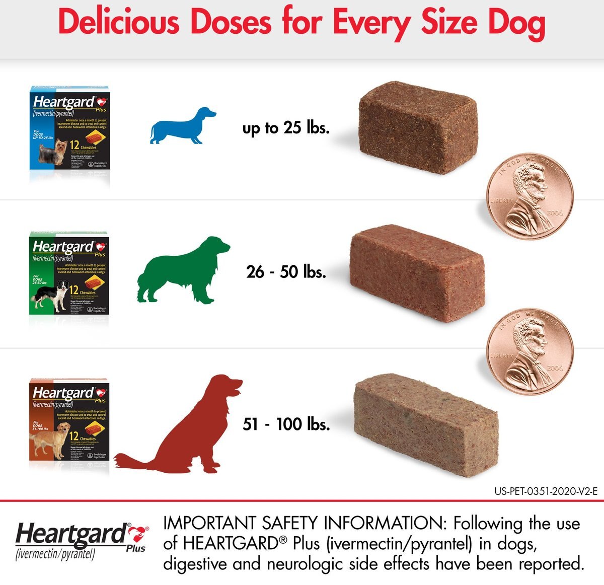 Heartgard Plus Chew for Dogs， 26-50 lbs， (Green Box)