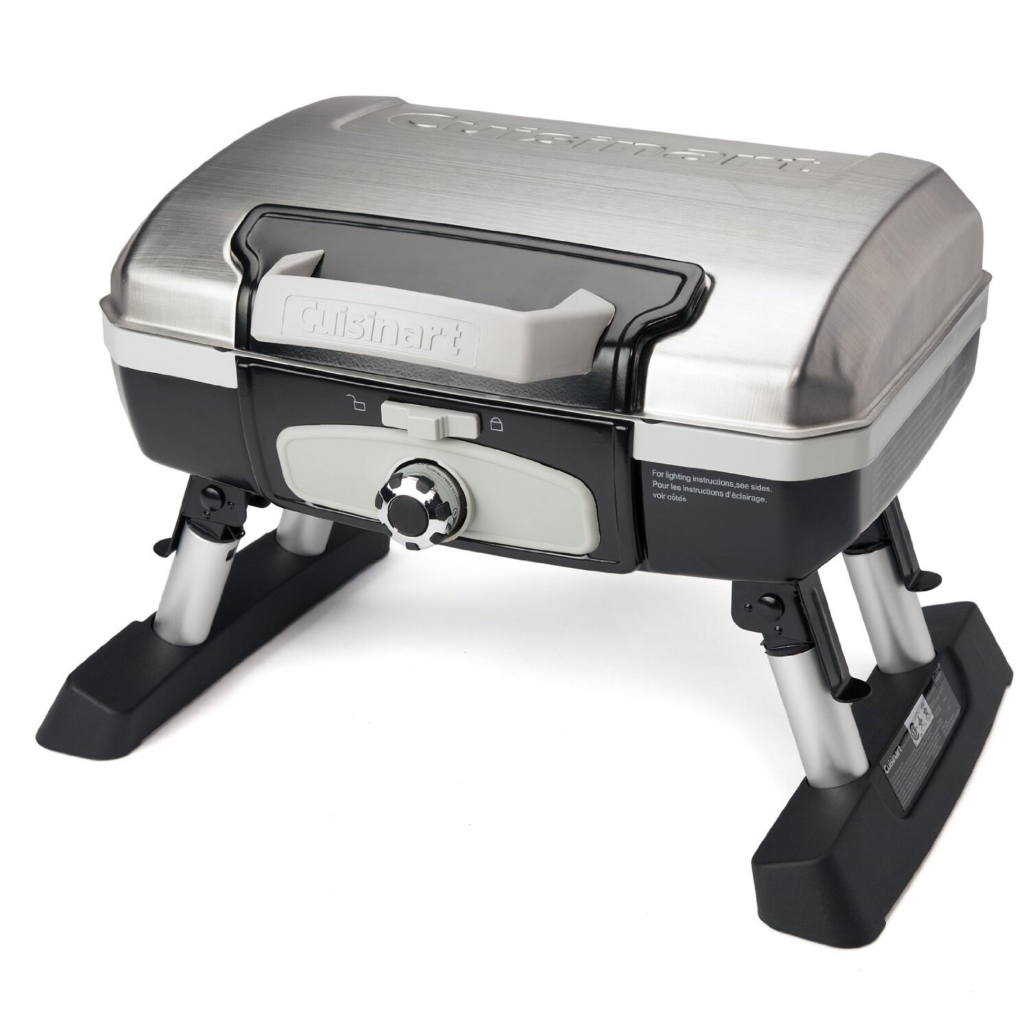 1 Burner Silver and Black Propane Outdoor Gas Grill