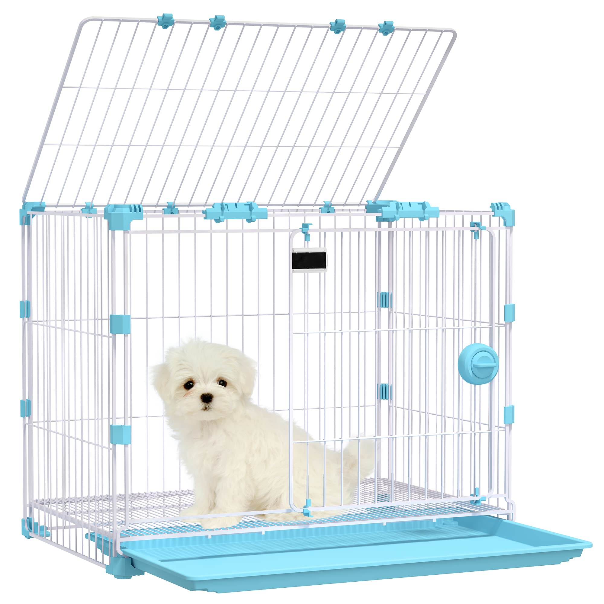 Hot Selling Top Load Transport Cage Dog Kennel Large Medium Travel Black Metal Carrier And For Bike Pet Crate