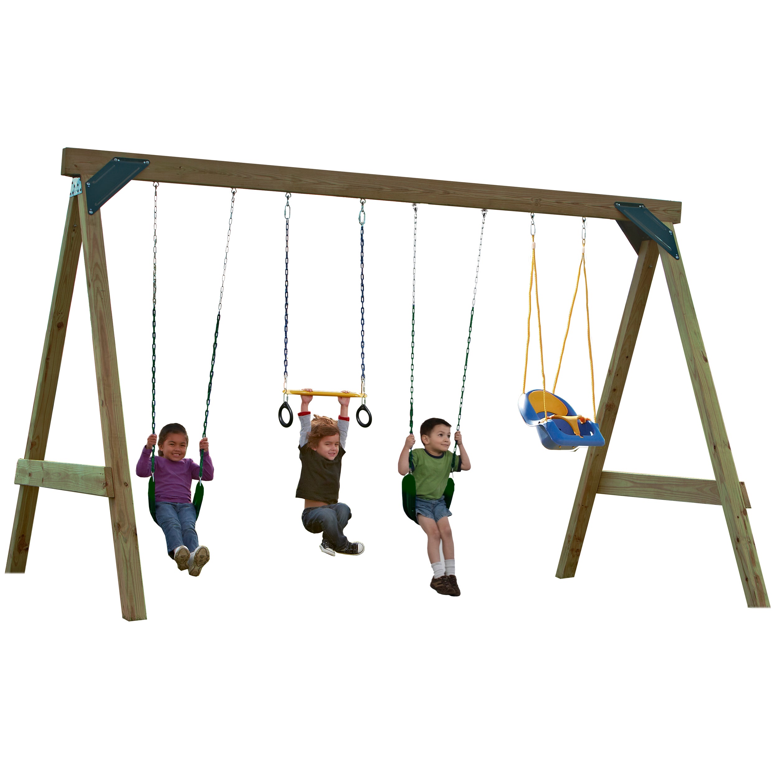 Swing-N-Slide Scout Swing Set DIY Hardware Kit (Wood Not Included)