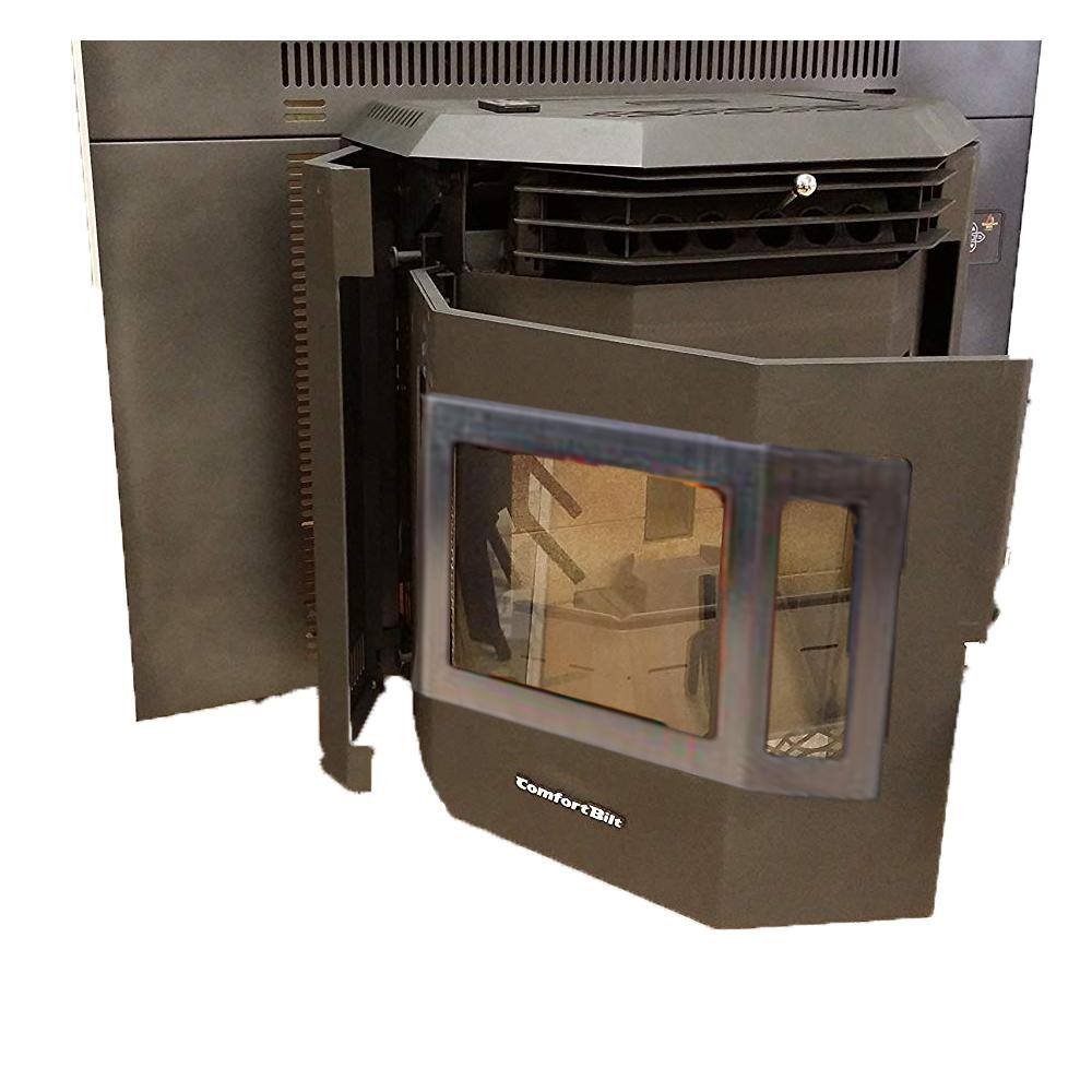 ComfortBilt 50000 BTU 2800 sq. ft. EPA Certified Fireplace Insert Pellet Stove with 47 lbs. Hopper with SS Door Trim HP22i-SS