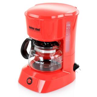 Better Chef 4-Cup Compact Drip Coffee Maker with Removable Filter Basket in Red 985117942M