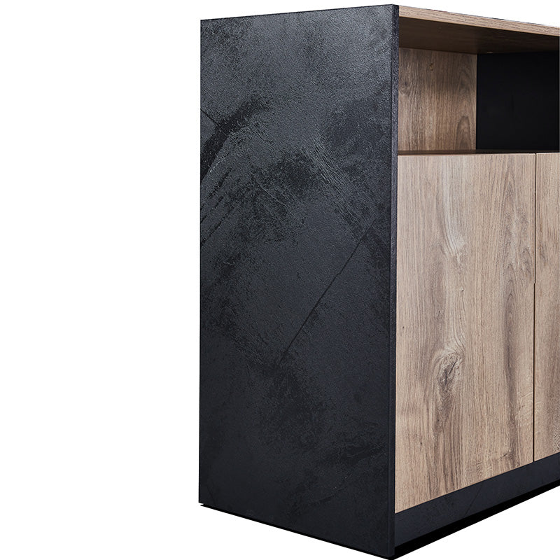 ARTO Credenza Cabinet 80cm - Warm Oak & Black