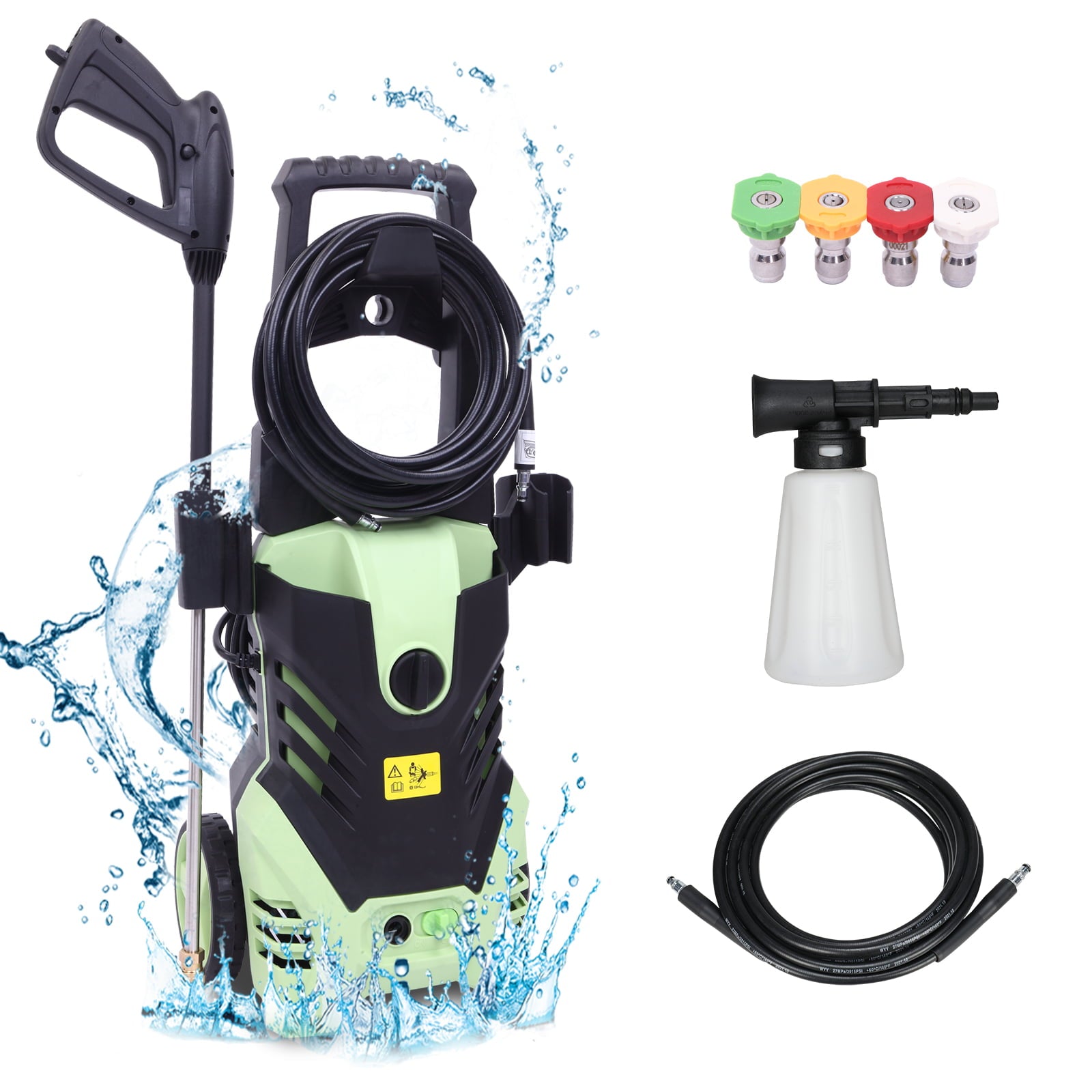 SalonMore 2200PSI (Max 3000PSI) High Power Electric Pressure Washer, Car Patio Garden Yard Cleaner Machine