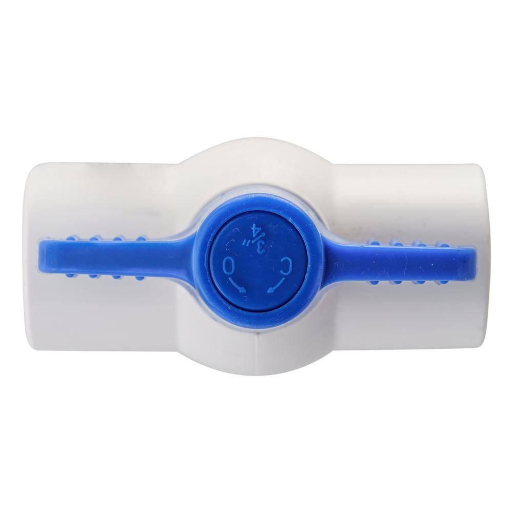 Everbilt 34 in. PVC FIP x FIP Sch. 40 Ball Valve 107-134EB