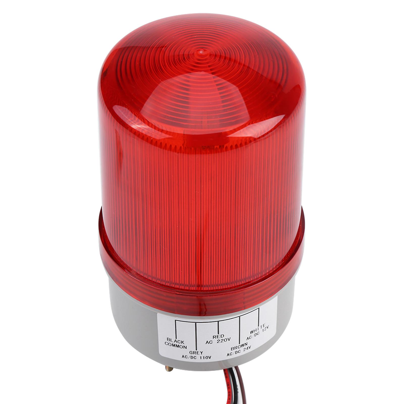 1pc Red Led Emergency Warning Lighting Bulb Rotating Beacon Lamp Ac220v