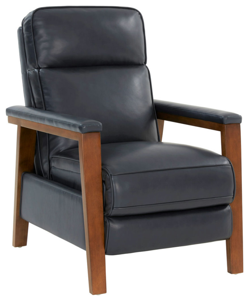 7 1187 Ashland Push Thru The Arms Recliner  Shoreham Blue   Transitional   Recliner Chairs   by Kolibri Decor  Houzz