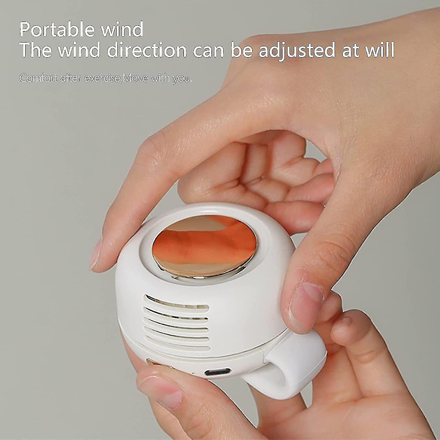 Portable Fan Mini Waist Fan With Clip 3 Speed Body Fan Usb Rechargeable For Outdoor Working Camping