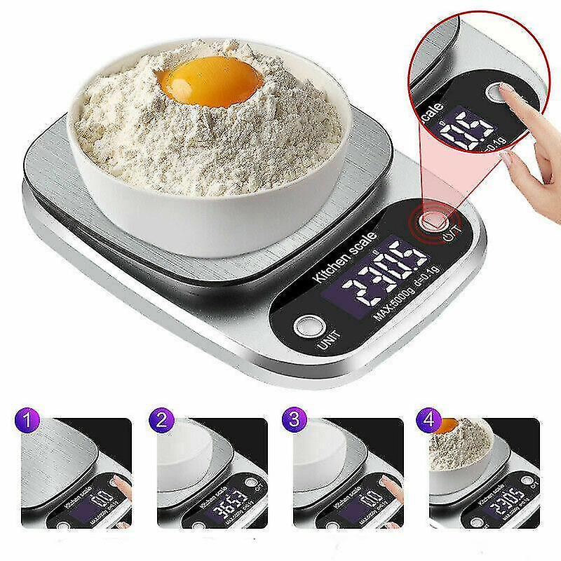 Electronic Digital Food Kitchen Scale Multifunction Scale Measures Weight