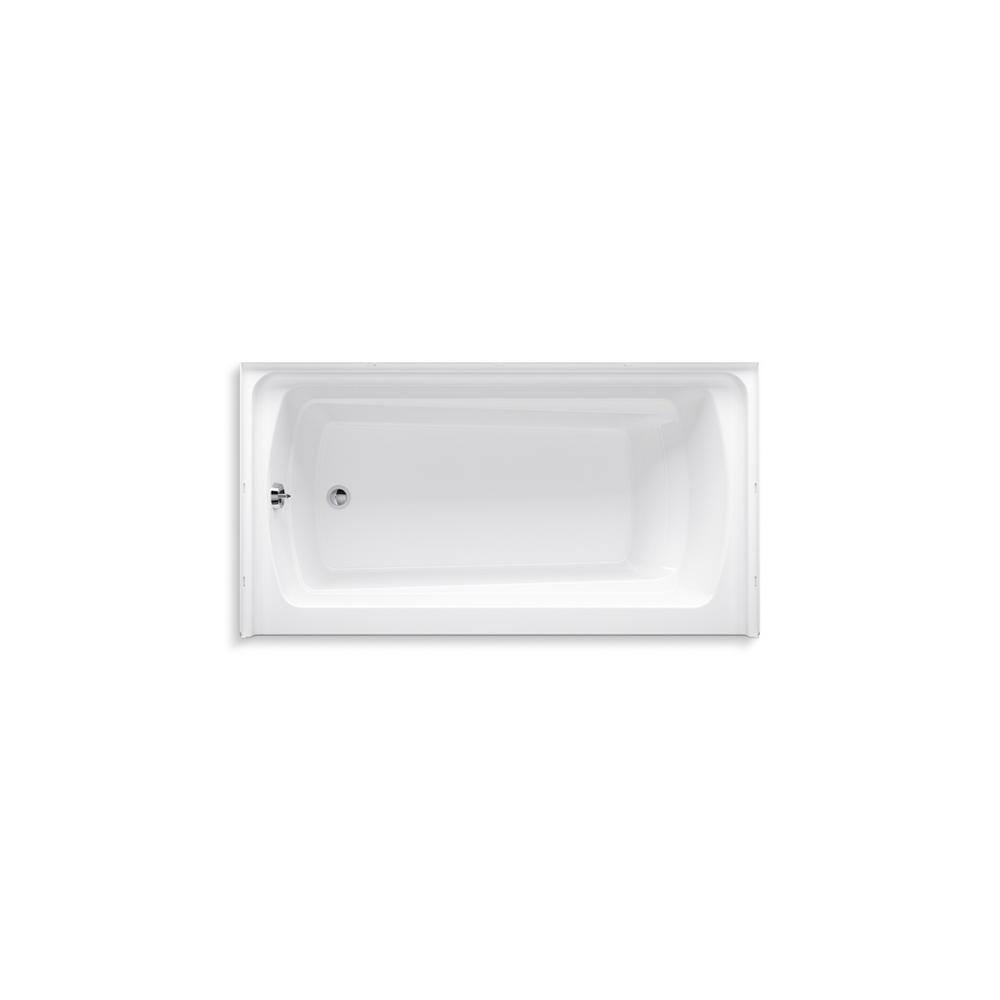 STERLING Ensemble 5 ft. Left Drain Rectangular Alcove Bathtub in White 71121110-0