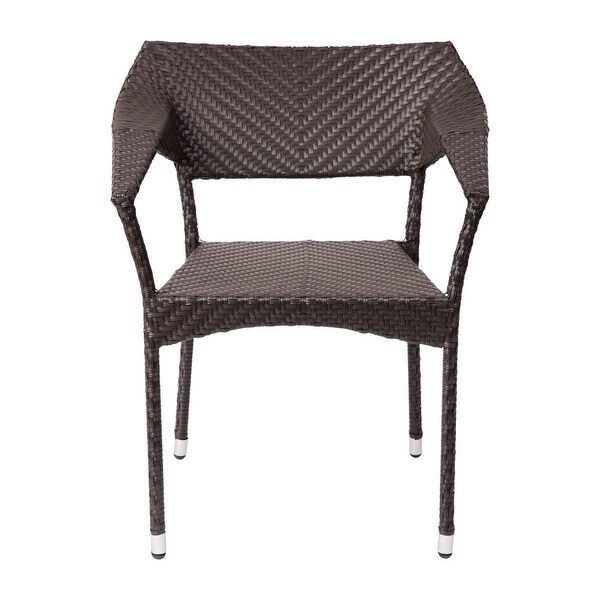 All Weather Commercial Grade PE Rattan Stacking Patio Chairs