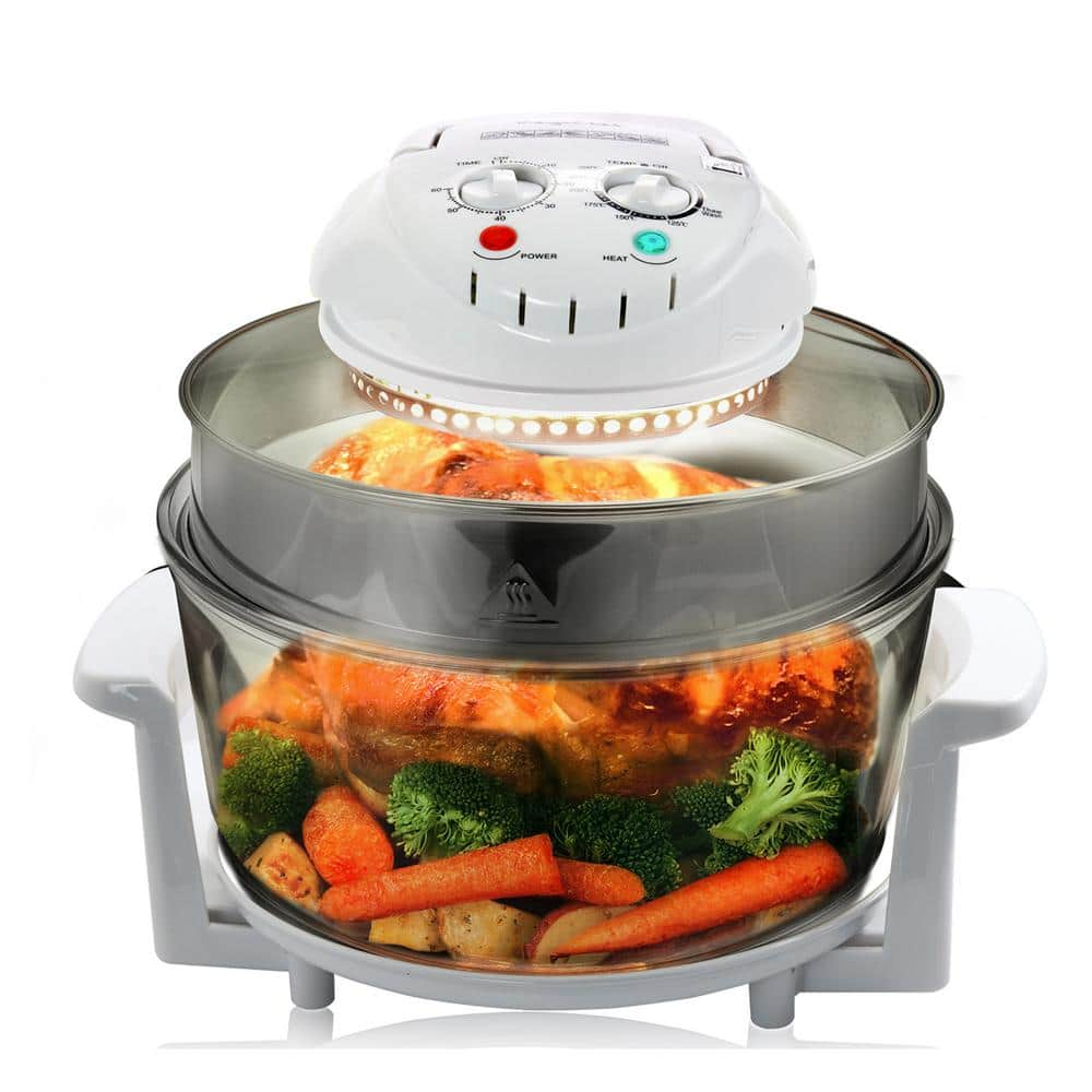 MegaChef 9 Qt. White Electric Halogen Multi-Cooker 985111879M