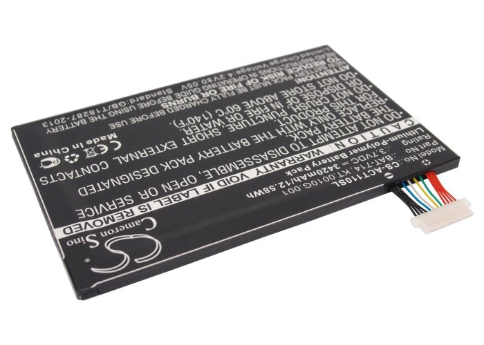 Acer Iconia Tab A110 Replacement Battery BatteryClerkcom Tablet