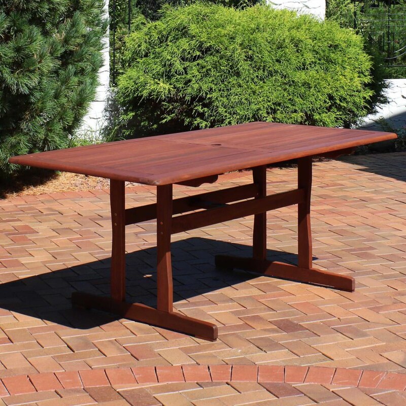 Ultimate Patio 6-Foot Meranti Wood Outdoor Dining Table