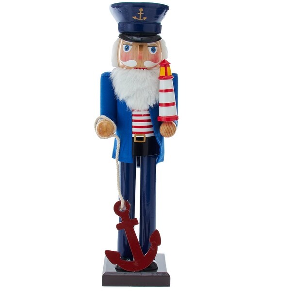 Kurt Adler 15Inch Sailor Nutcracker with Anchor and Lighthouse