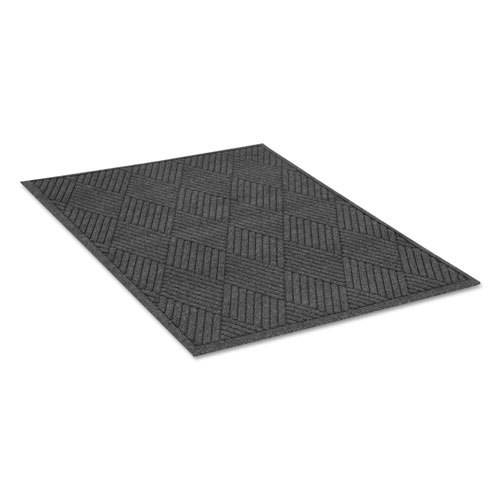 Guardian EcoGuard Diamond Floor Mat | Rectangular， 36 x 60 Charcoal | MLLEGDFB030504