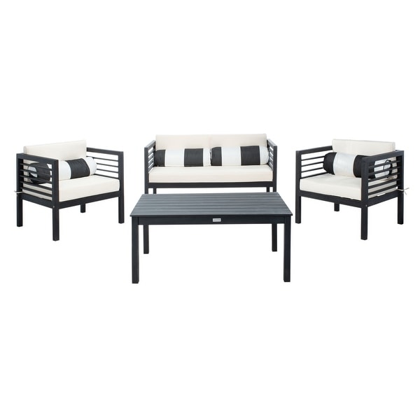 SAFAVIEH Outdoor Living Alda 4piece Set with Accent Pillows